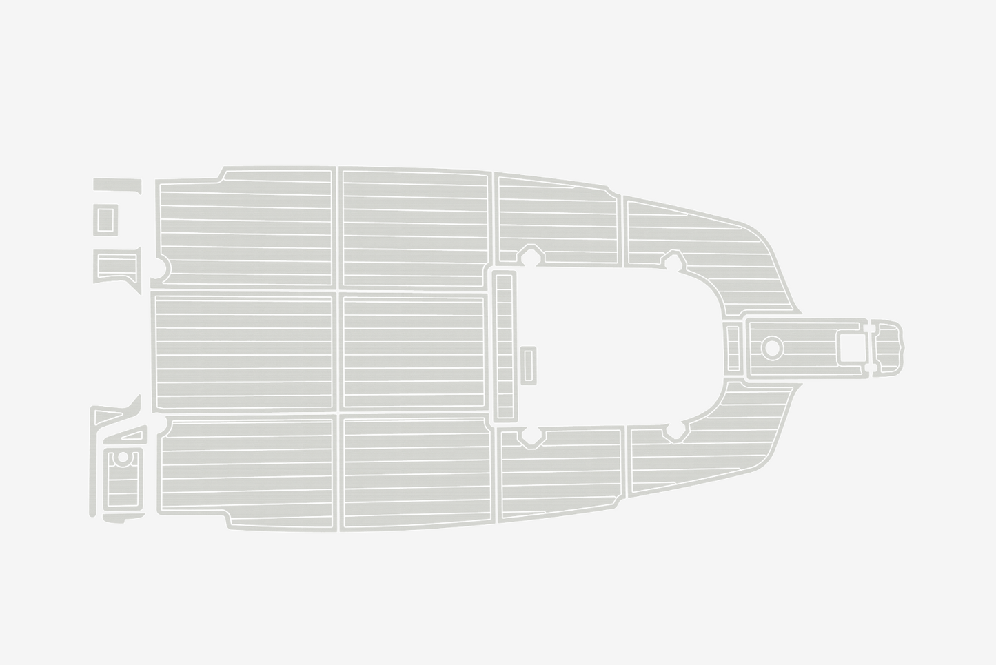 2015 Key West 239 Cockpit Swim platform 1/4"6mm EVA Foam faux mat floor