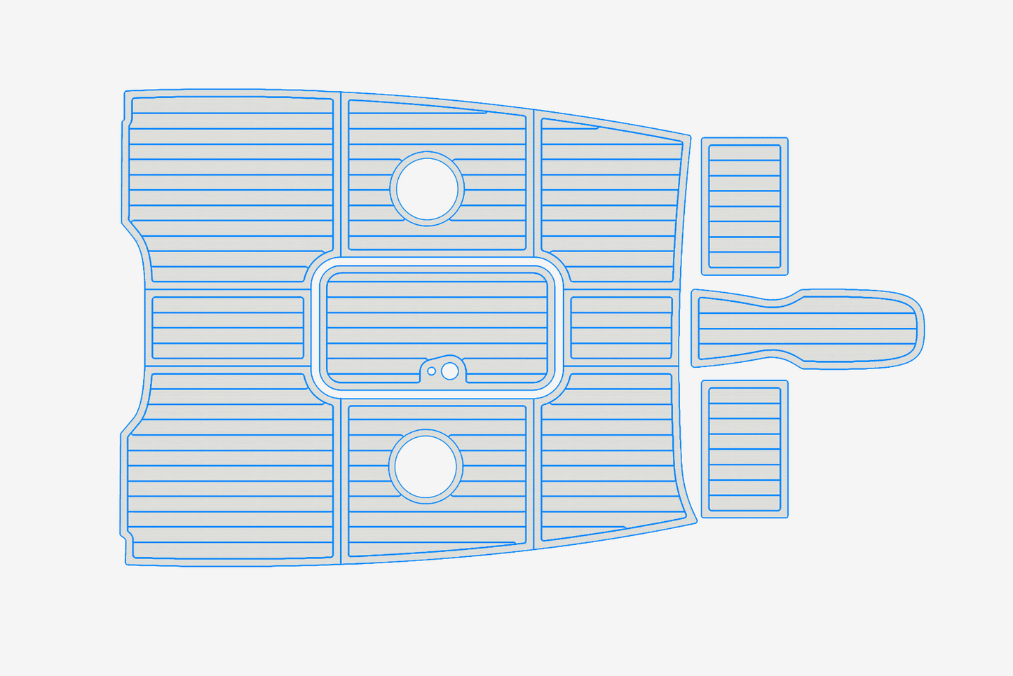 2014 Bayliner 185 BR Anti-slip mat Custom EVA marine deck flooring