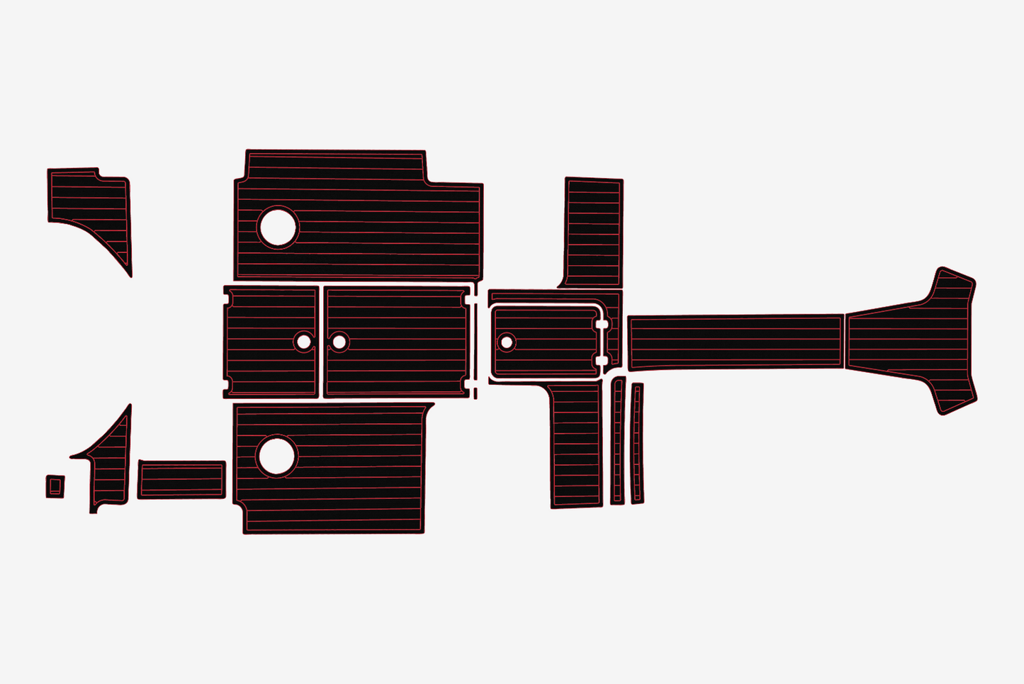 2022-2024 Edgewater 280 CX Cockpit Swim platform 1/4"6mm EVA Foam mat floor