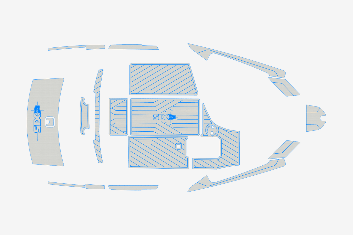 2009-2014 Axis A22 Marine teak deck EVA Foam Boat flooring