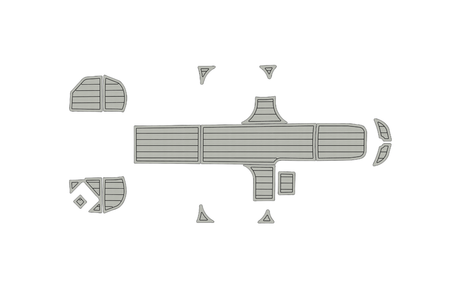 2017-2023 Bayliner Element M18 Cockpit Swim platform 1/4" 6mm EVA faux mat Floor