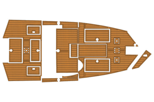 2020 Lowe ST 188 Anti-slip mat Custom EVA faux teak marine flooring