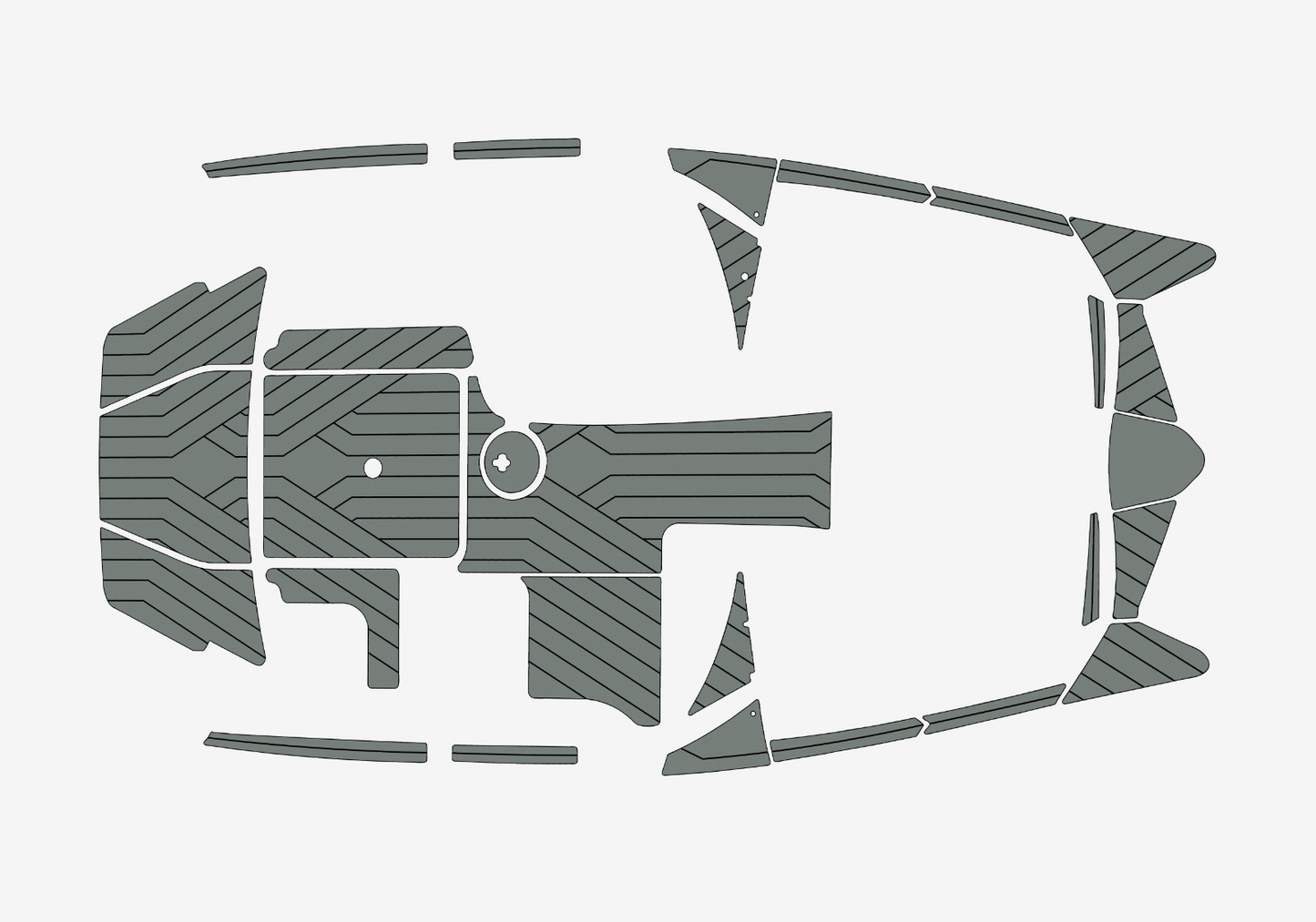 2013-2017 MALIBU 20 mxz Cockpit Swim platform bow 1/4"6mm EVA Foam faux floor
