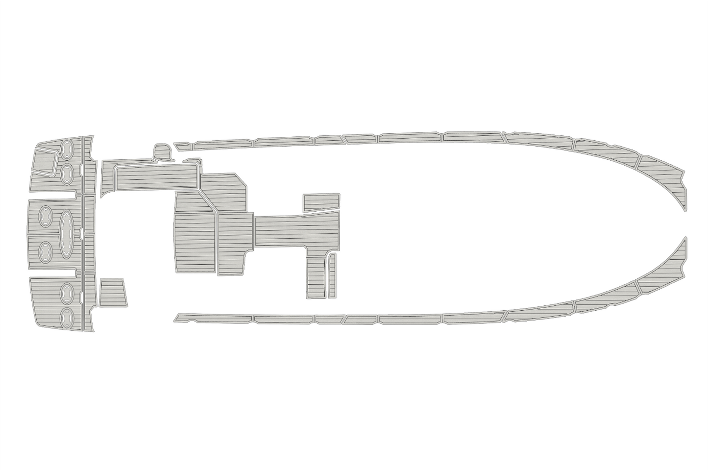 2009-2015 sea ray 470 sundancer Cockpit Swimplatform 1/4"6mm EVA Faux foam floor