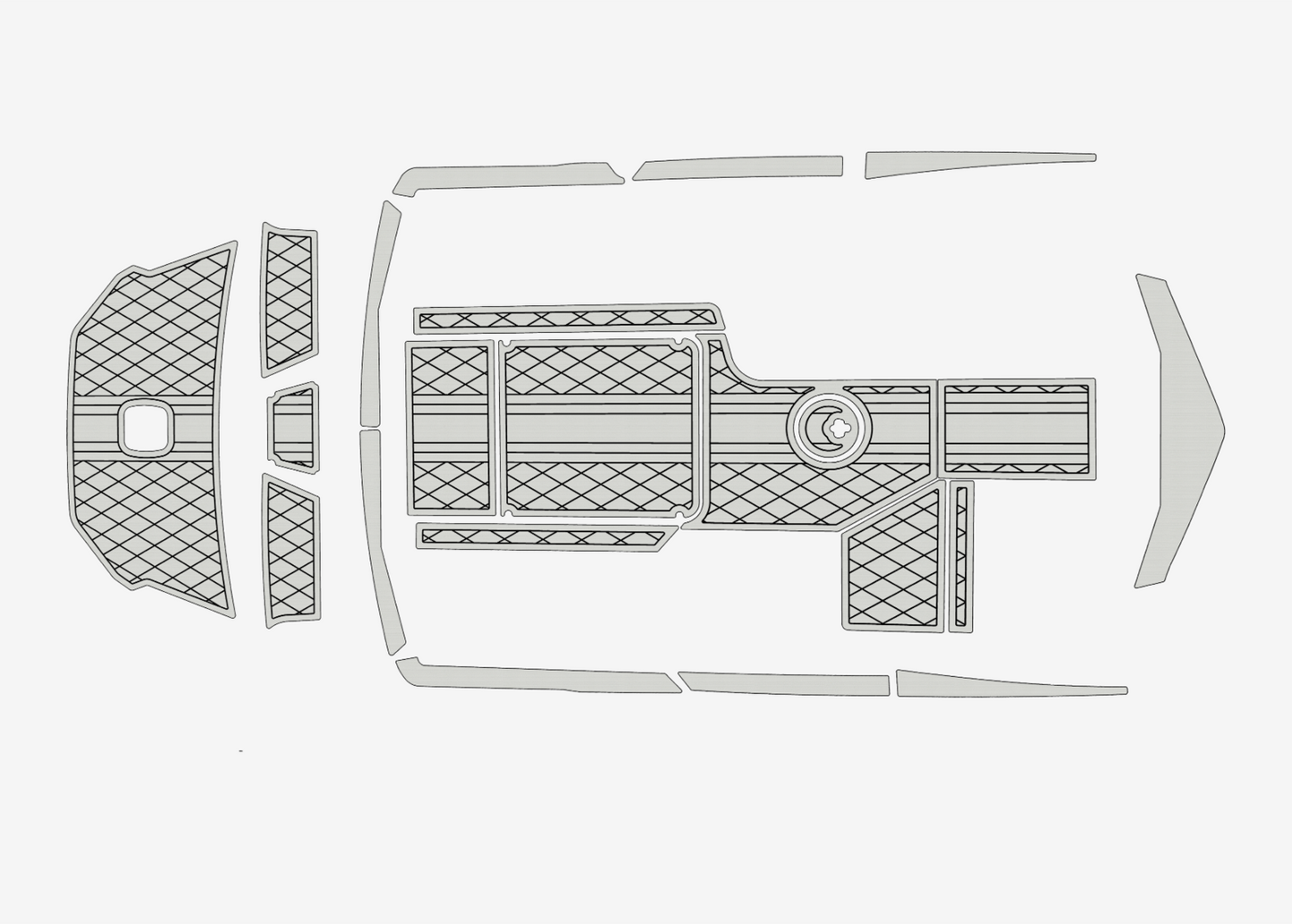 2020-2021 AXIS A20 Marine teak deck EVA Foam Boat flooring