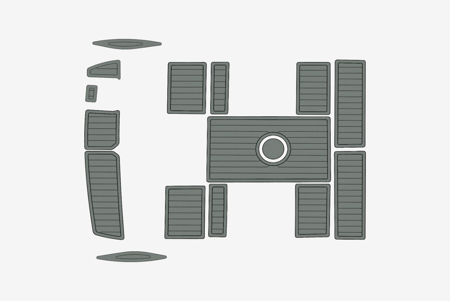 2006 Baja Outlaw 20 Marine carpet teak decking EVA Foam Boat mat flooring