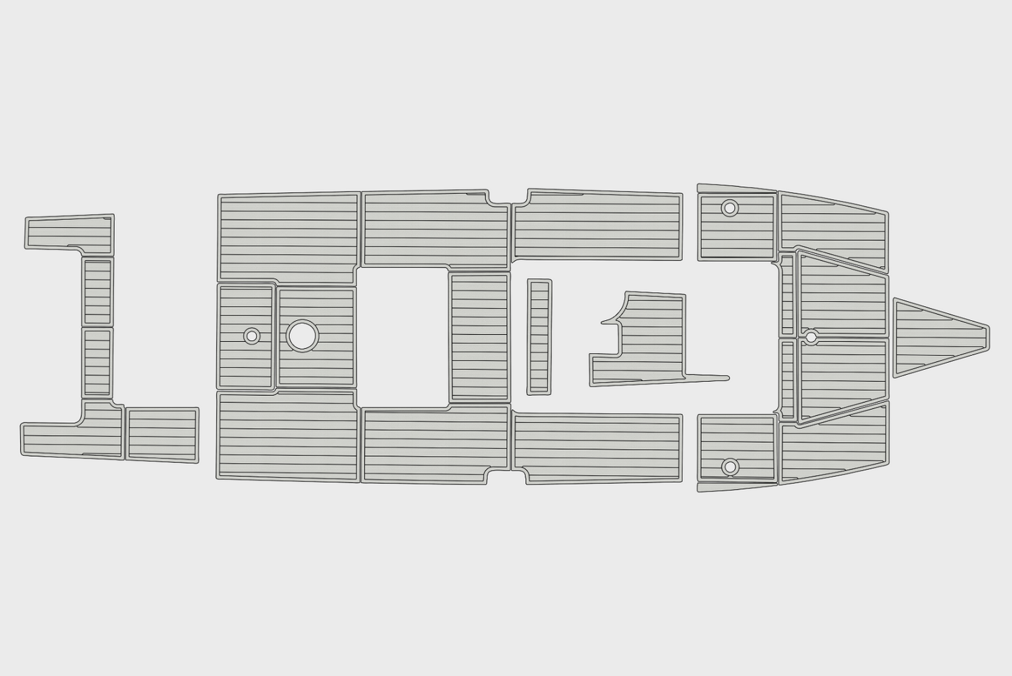 2004-2010 Regulator 32 FS Cockpit Swim platform 1/4"6mm EVA Foam floor
