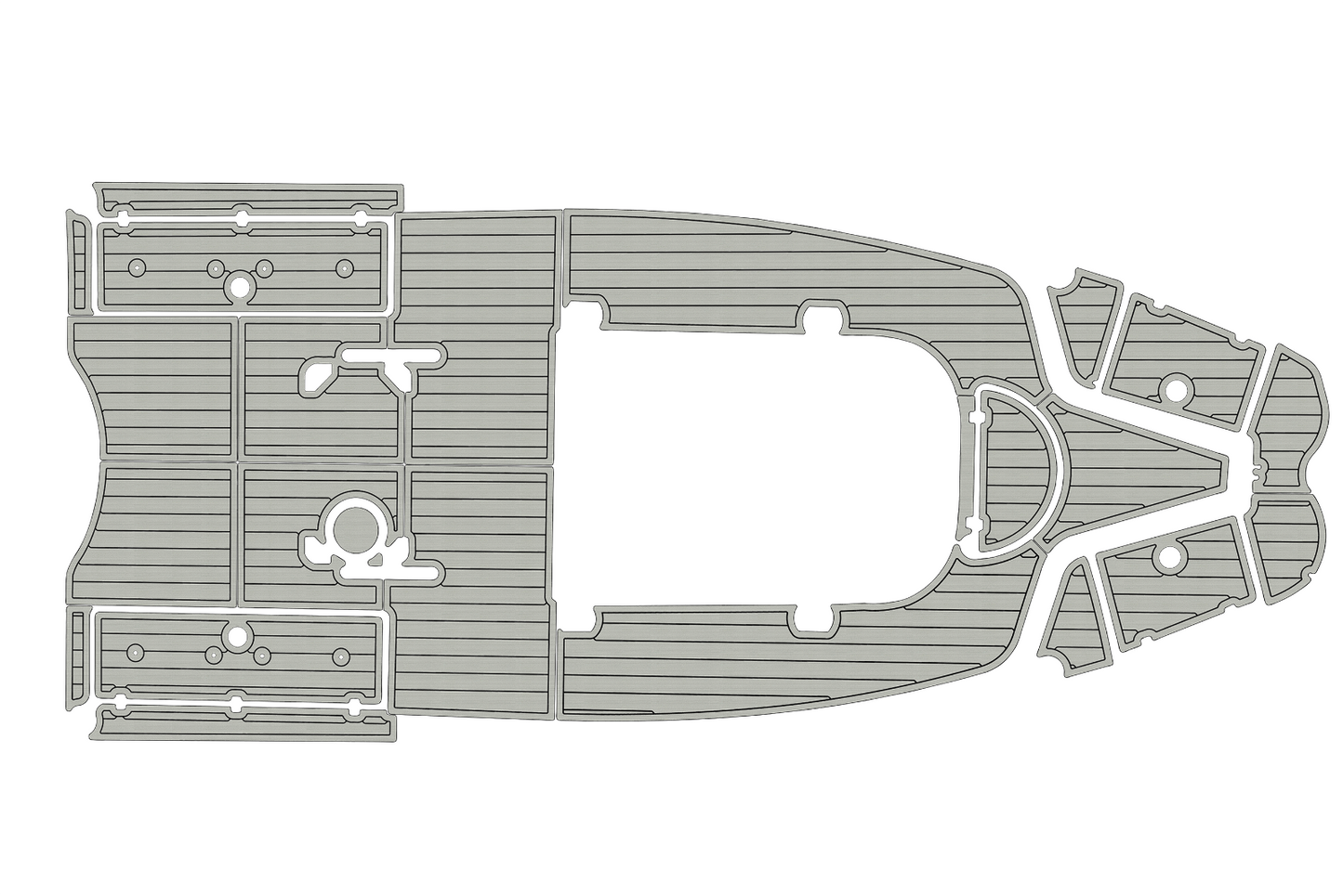 2007-2014 SEA FOX 256CC Cockpit Swim platform 1/4"6mm EVA Faux foam mat floor