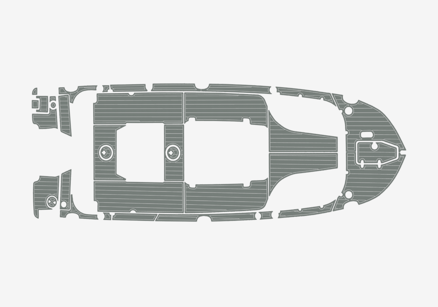 2022-2023 Sea Hunt 25 Escape Cockpit Swim platform bow 1/4"6mm EVA Foam floor
