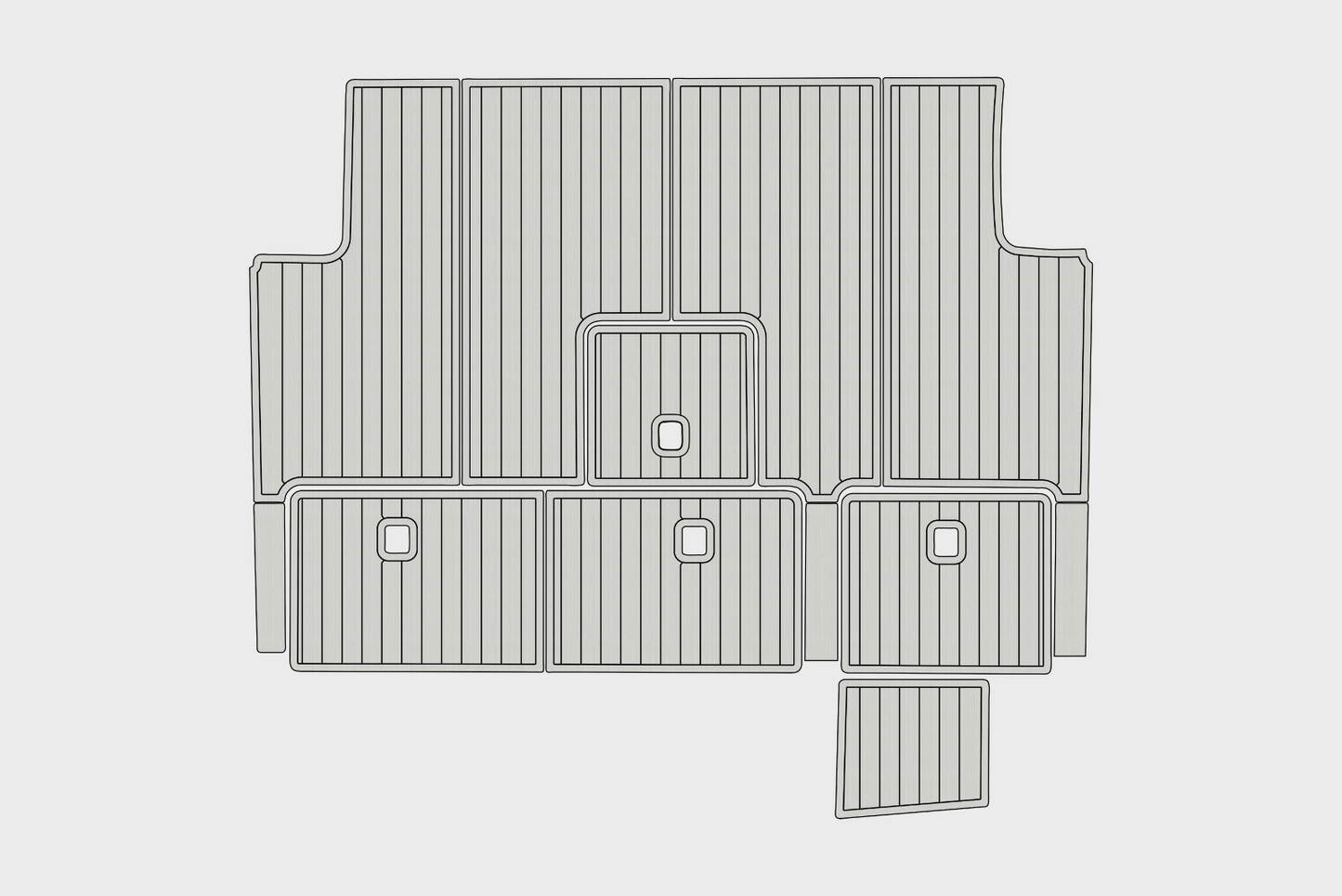 2005-2009 Tiara 3600 Open Cockpit 1/4"6mm EVA Foam faux mat floor