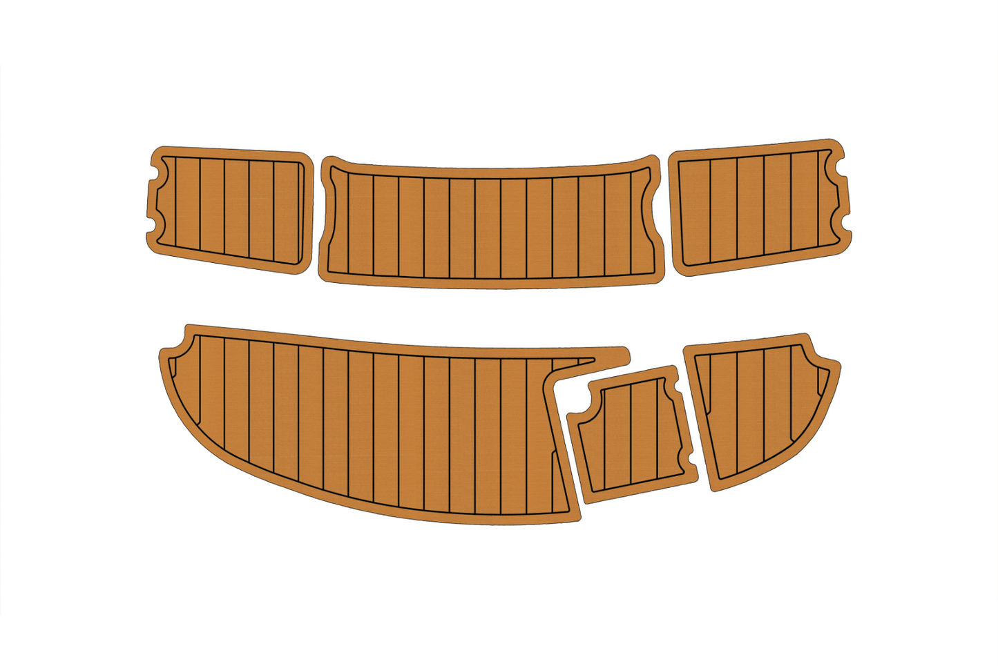 2003 Chaparral 210 SS Anti-slip mat Custom EVA teak marine deck flooring
