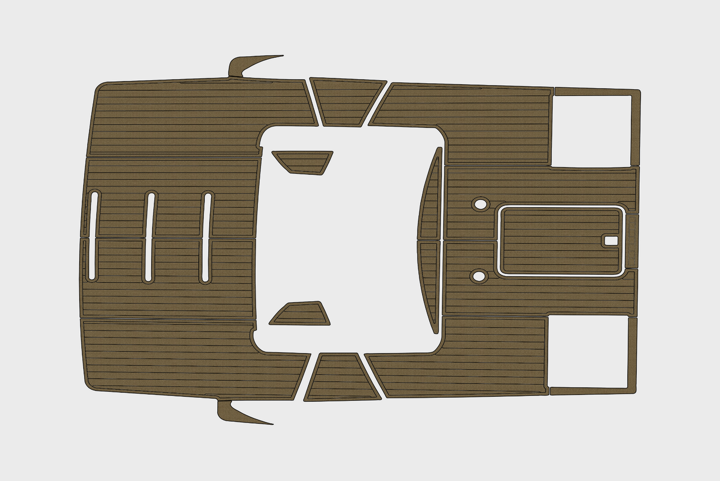 2017-2021 Tiara 44 Coupe Cockpit Swim platform 1/4"6mm EVA Foam faux mat floor