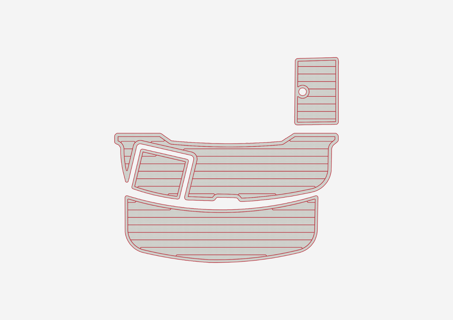 2002-2007 Cobalt 240 Swim platform 1/4"6mm EVA foam faux mat floor