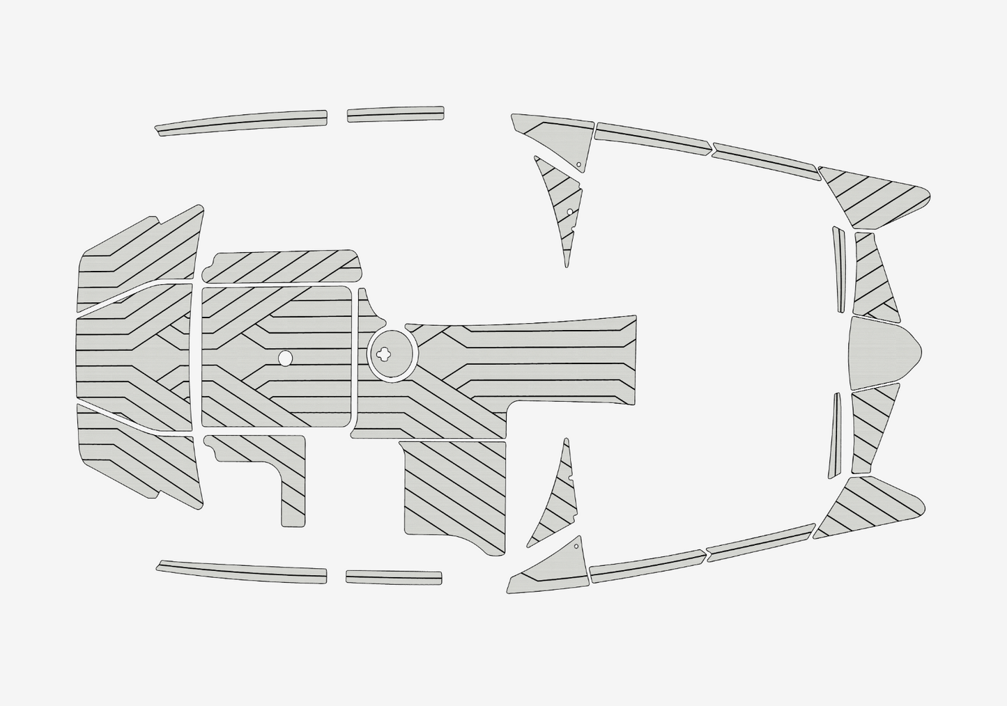 2013-2017 MALIBU 20 mxz Cockpit Swim platform bow 1/4"6mm EVA Foam faux floor