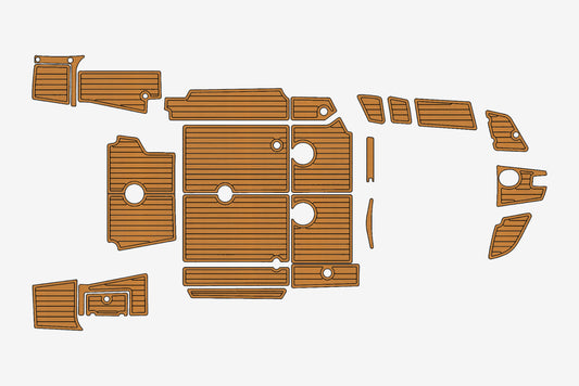 Beneteau 7.7 Sundeck Anti-slip mat Custom EVA teak marine deck flooring