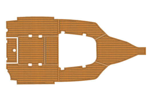 2015-2017 Tidewater 220 Cockpit 1/4"6mm EVA foam Faux teak marine mat floor
