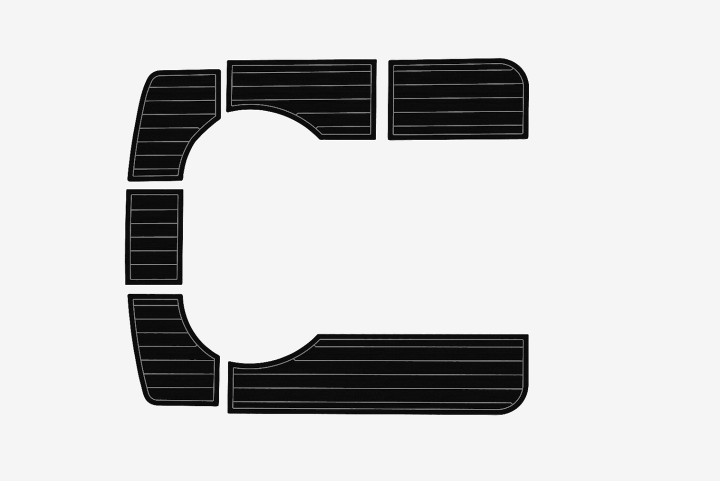1999-2004 Beneteau 361 Cockpit 1/4"6mm EVA Foam carpet marine floor