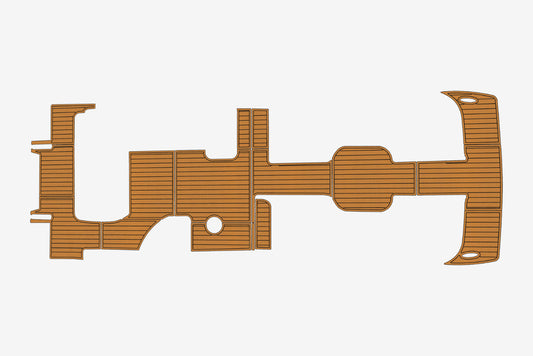 2016 Coablt Marker Tri Toon Cockpit Swim Platform 1/4" 6mm EVA Teak Deck floor