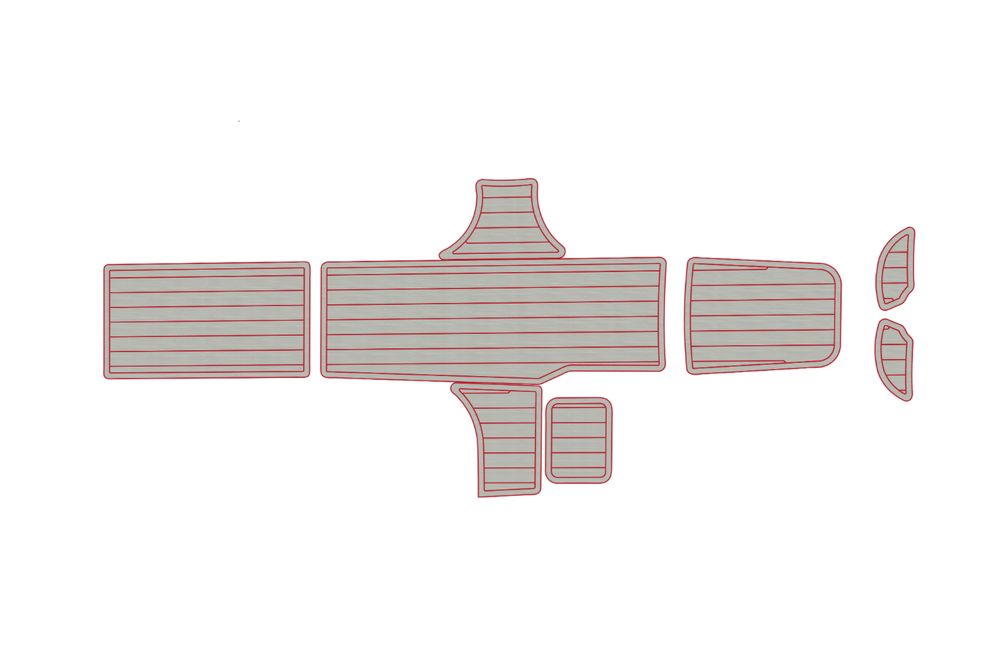 2015-2017 Bayliner Element XL Cockpit swim platform 1/4" 6mm EVA foam floor