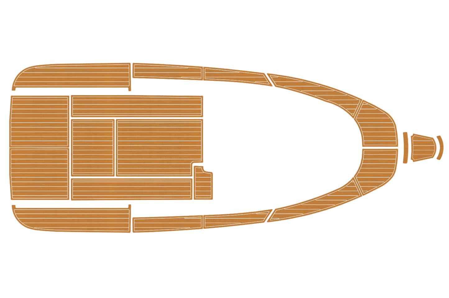 2000-2009 Aquador 25 WA Cockpit Swim platform bow 1/4"6mm EVA foam faux floor