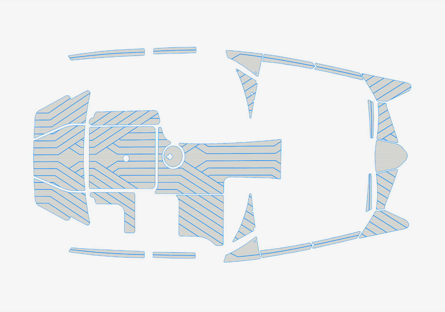 2013-2017 MALIBU 20 mxz Cockpit Swim platform bow 1/4"6mm EVA Foam faux floor