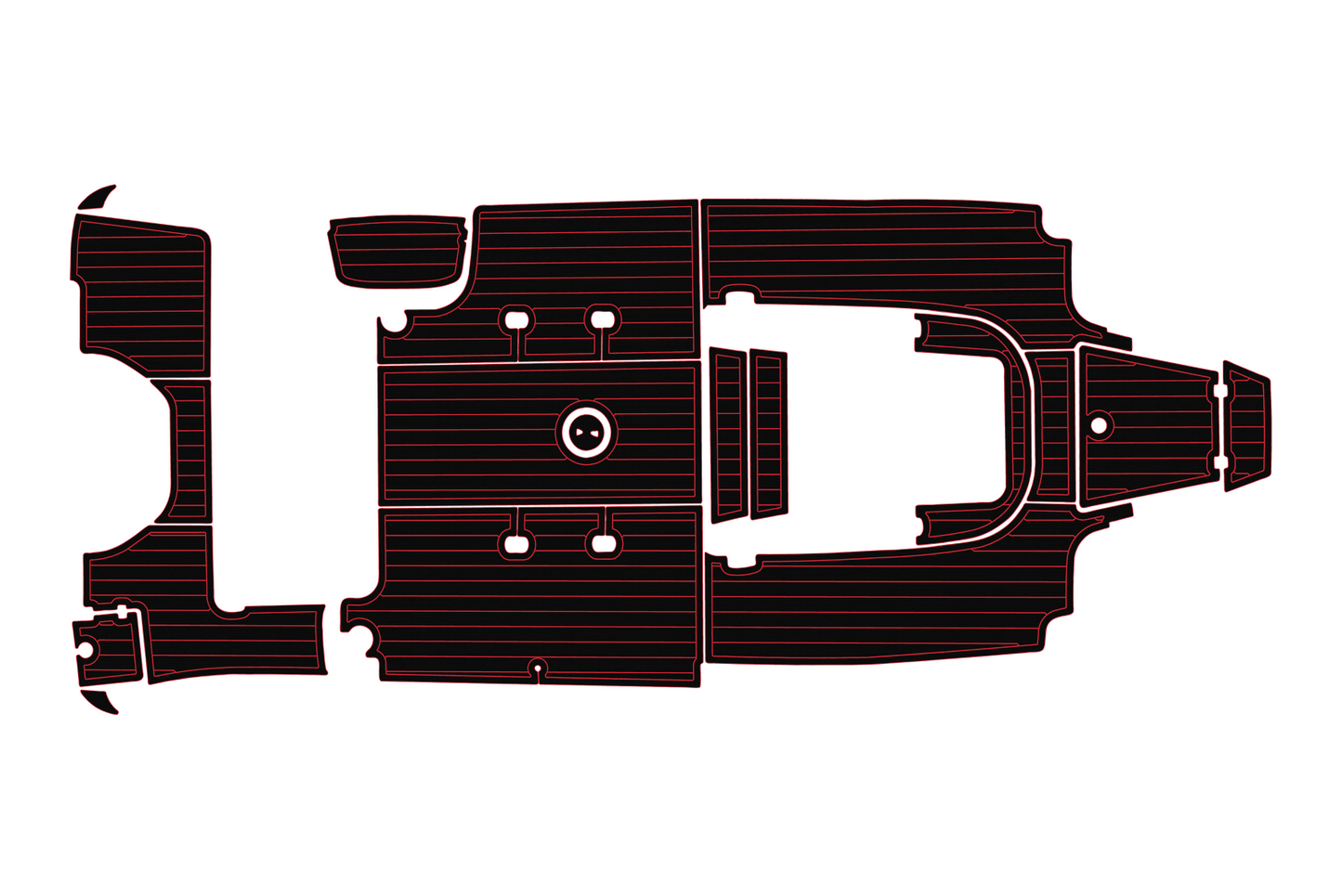 2019-2023 Robalo 242 Explorer Cockpit Swim platform 1/4"6mm EVA Faux foam floor
