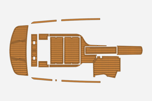 2008 Moomba Mobius LSV Anti-slip mat Custom EVA faux teak marine deck flooring