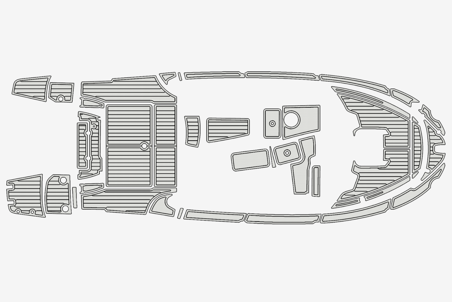 2013 Benetau Antares 78 Anti-slip mat Custom EVA teak marine deck flooring