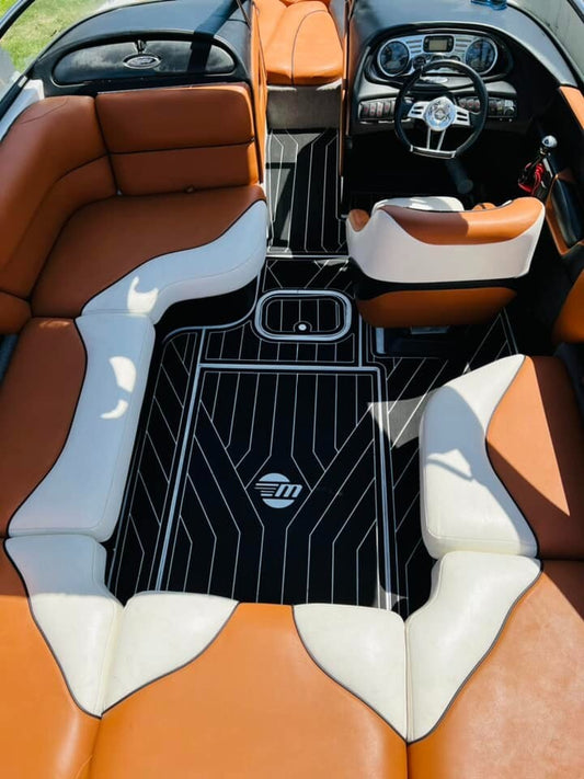 2005-2008 malibu 21 vlx Cockpit 1/4" 6mm EVA Faux Teak Non-slip mat floor