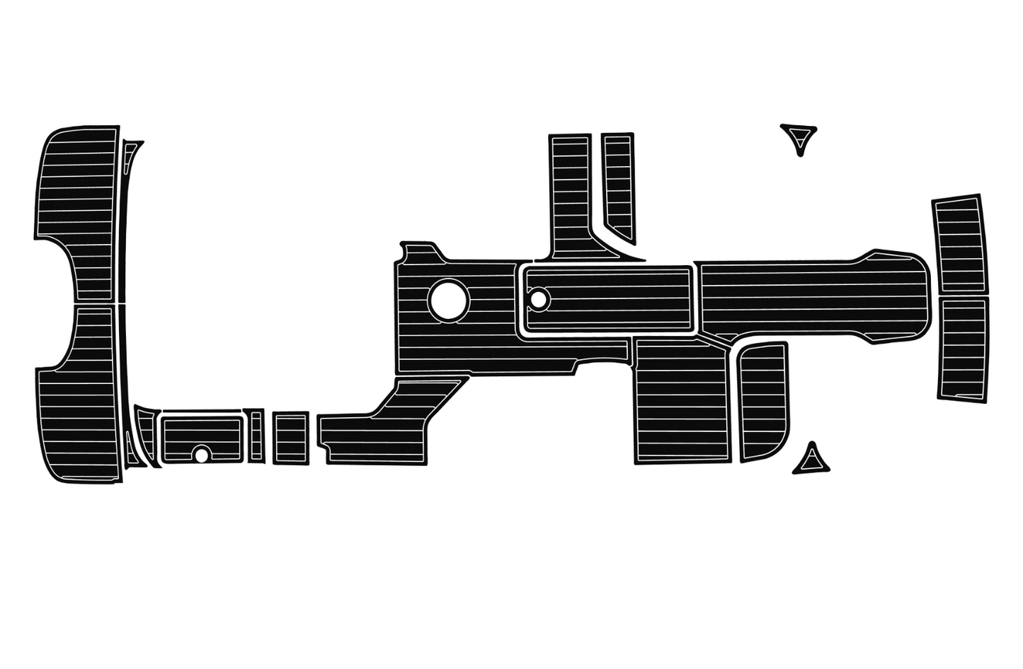 2019-2023 bayliner vr6 Cockpit swim platform 1/4" 6mm EVA foam floor