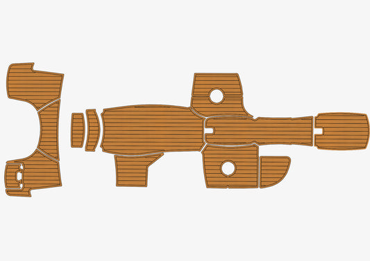 2016-2023 Hurricane 2690 OB Cockpit bow 1/4" 6mm EVA Teak Deck floor