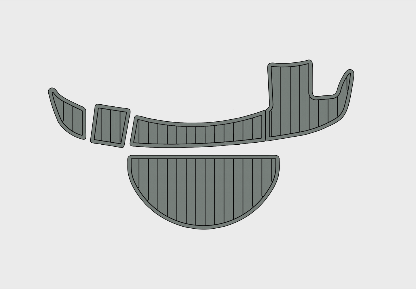 1999-2002 Sea Ray 210 Sundeck Sp Swim platform 1/4" 6mm EVA foam faux mat floor