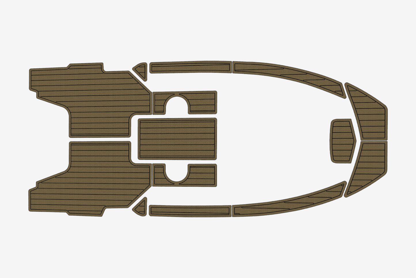 1996-2001 Bayliner 1802 Cuddy Trophy Cockpit Swim platform 1/4"6mm EVA mat floor