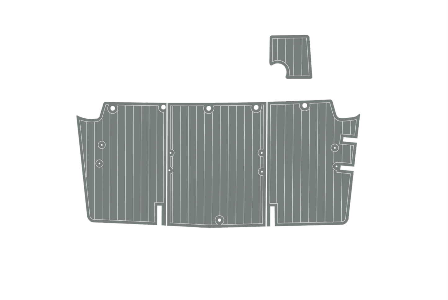 2021 CHAPARRAL 230 SUNCOAST Swim platform 1/4"6mm EVA foam faux mat floor