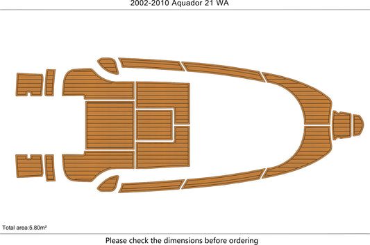 2002-2010 Aquador 21 WA Cockpit Swim platform bow 1/4"6mm EVA foam faux floor