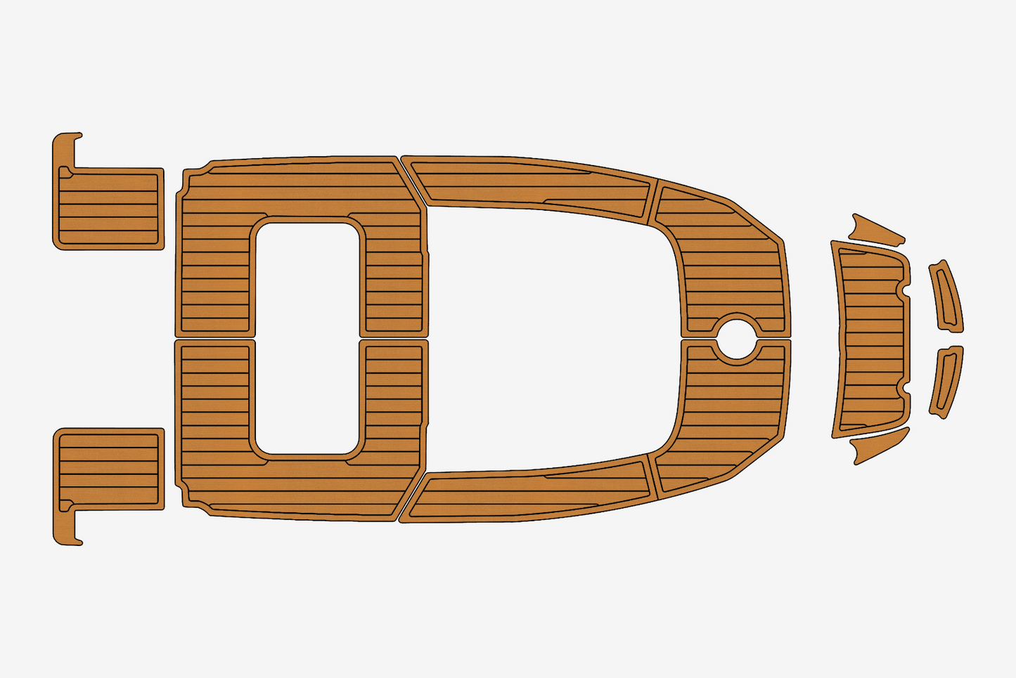 2023 Quicksilver Activ 505 Marine teak deck EVA Foam Boat flooring