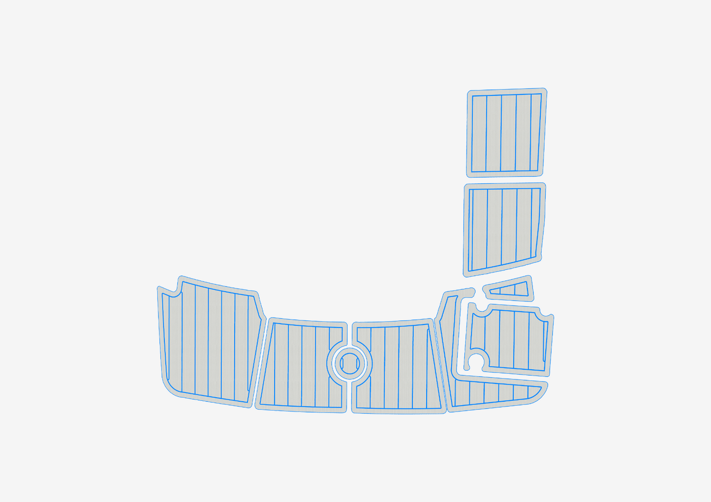 2014-2016 Monterey 186 MS Swim platform 1/4"6mm EVA Foam floor