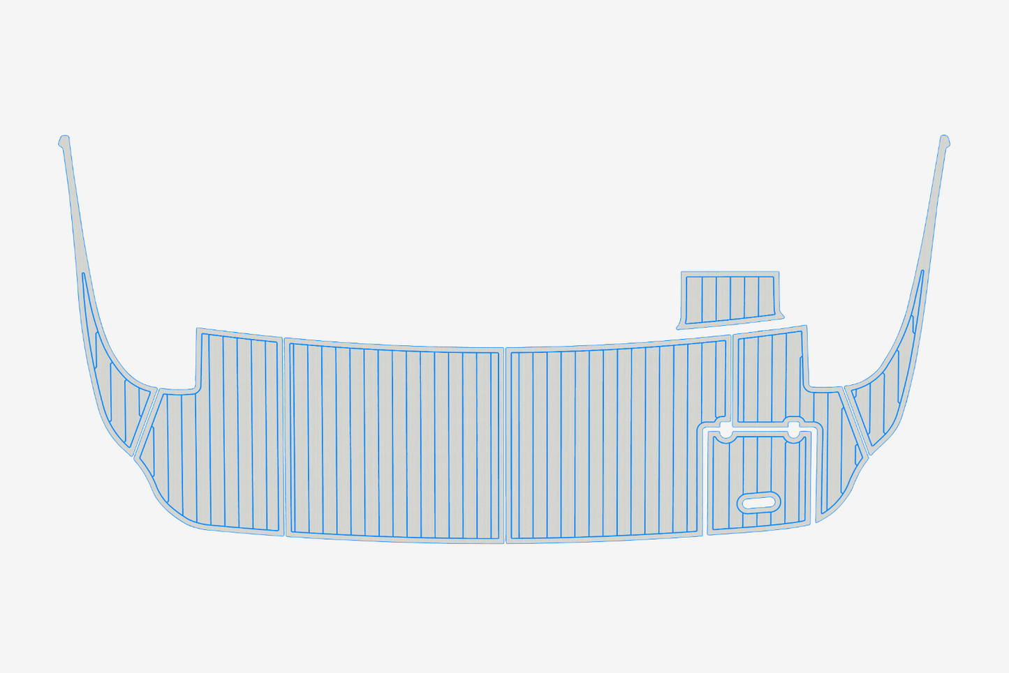 Cruisers 50 Swim platform 1/4"6mm EVA Foam fuax carpet marine mat floor