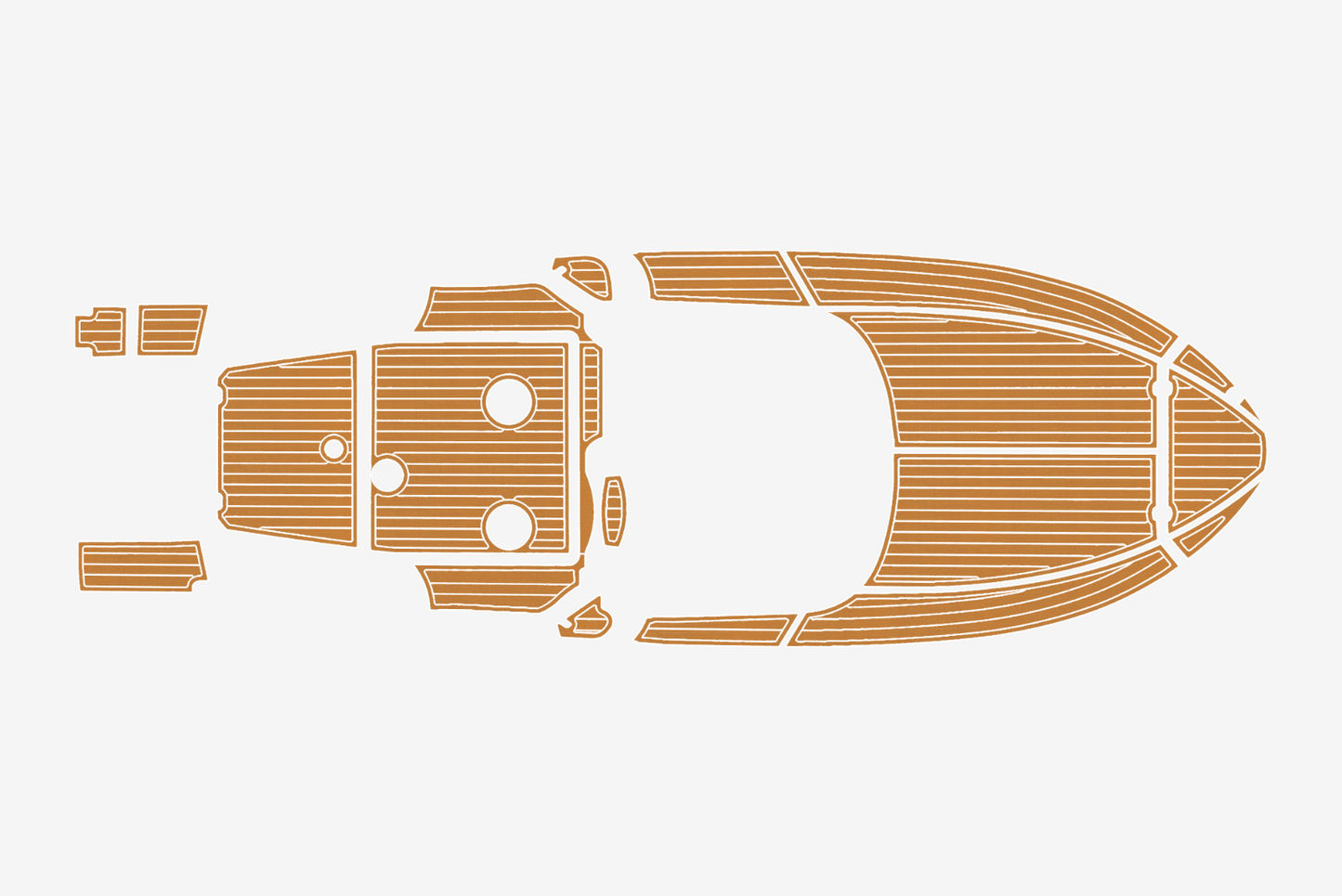 Beneteau Flayer 750 Anti-slip mat Custom EVA teak marine deck flooring