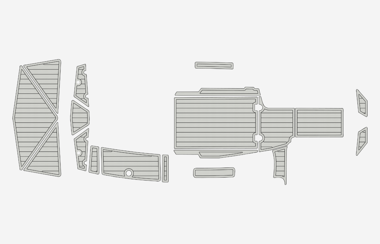 2016-2019 TIGE R22 Cockpit Swim platform 1/4"6mm EVA foam faux floor