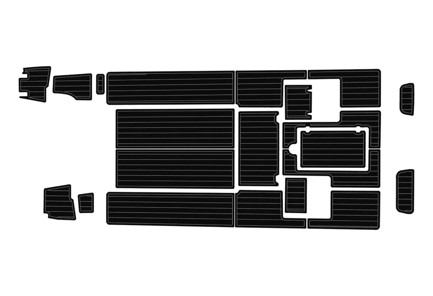 2015-2019 Caribbran 2300 Cockpit Swim platform 1/4"6mm EVA foam faux MAT floor