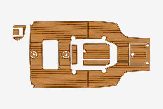 2021-2023 Pathfinder 2600 Anti-slip mat Custom EVA faux teak marine flooring