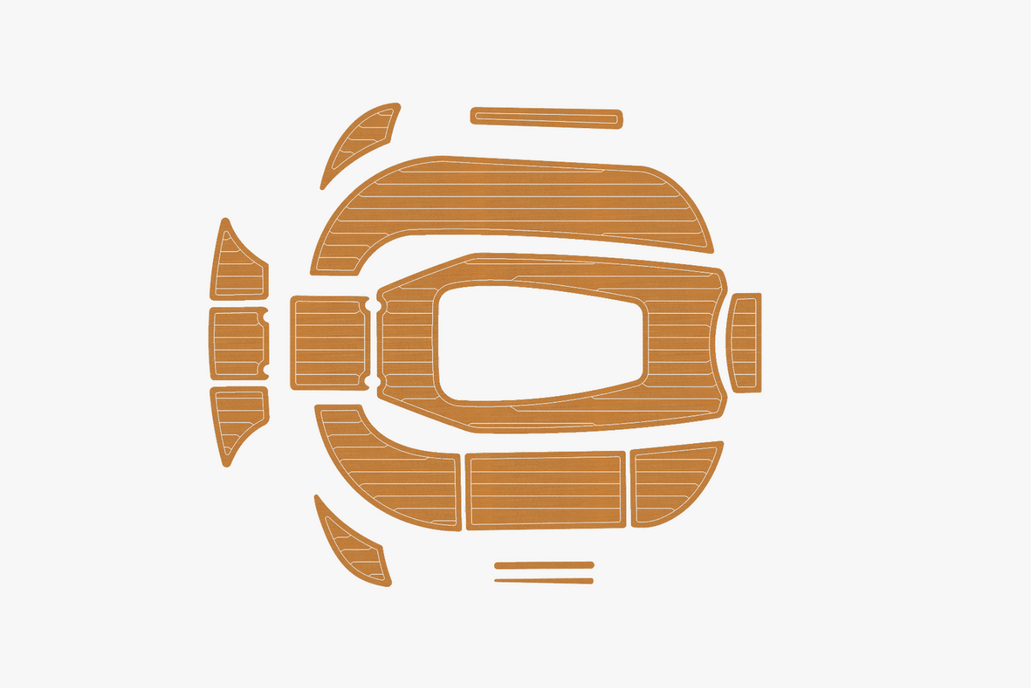 2005 Bavaria 30 Cruiser Anti-slip mat Custom EVA faux teak marine flooring