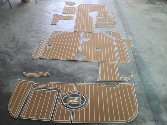 1999 Sea Ray 260 Sundancer Cockpit swim platform Pads 1/4" 6mm EVA Teak Deck