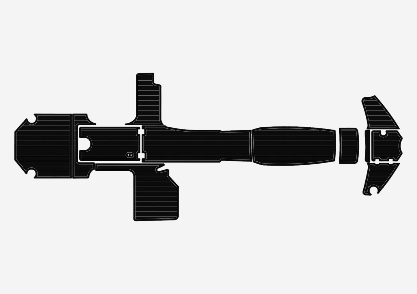2015-2021 Chaparral 250 Suncoast Cockpit bow 1/4"6mm EVA foam faux floor
