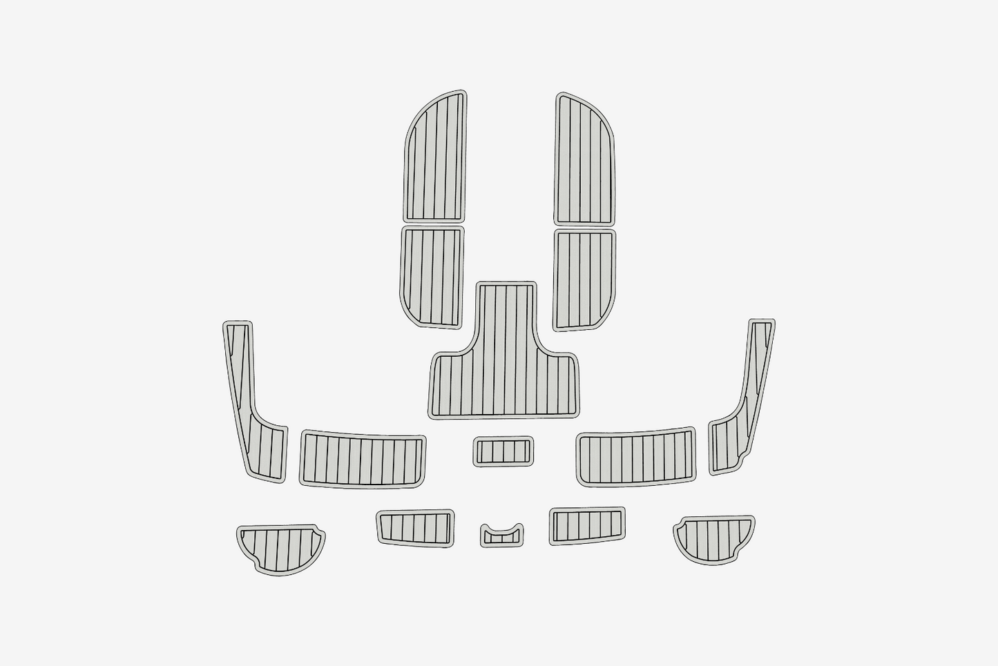 2008 Hunter 42 Cockpit Swim platform 1/4"6mm EVA Foam floor