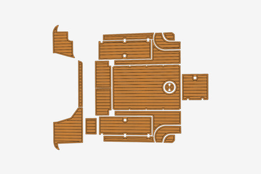 2008 seaswirl striper 2901 swim platform &cockpit 1/4" 6mm EVA teak FLOOR