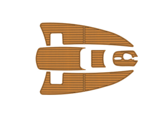 2000-2009 Bayliner 2855 Upper Deck Cockpit 1/4" 6mm EVA faux teak mat floor