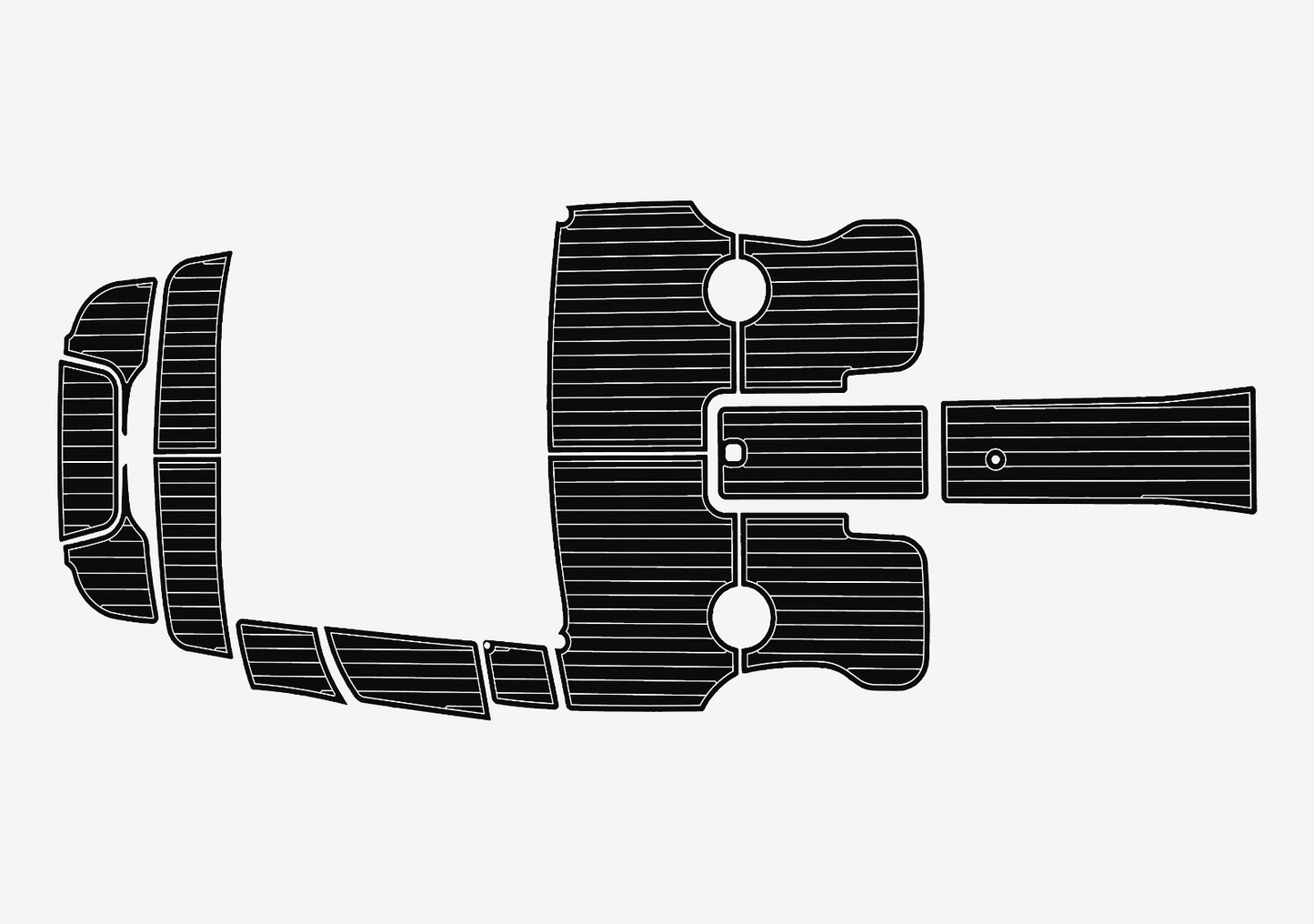 2011-2016 cobalt 200 Cockpit Swim platform 1/4"6mm EVA foam faux mat floor