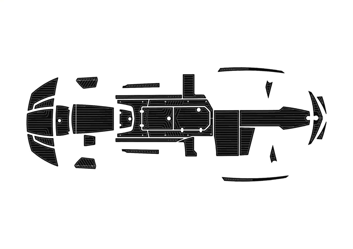 2013-2015 Nautique G23 Cockpit Swim platform 1/4"6mm EVA Faux foam floor